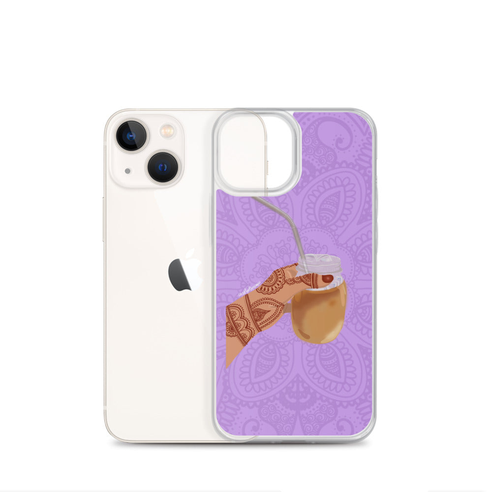 Iced Coffee Mendhi Hands Phone Case: iPhone