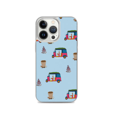 Auto, Earrings, and Chai Blue Phone Case: iPhone