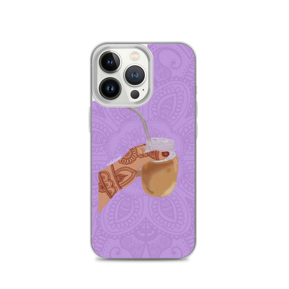 Iced Coffee Mendhi Hands Phone Case: iPhone