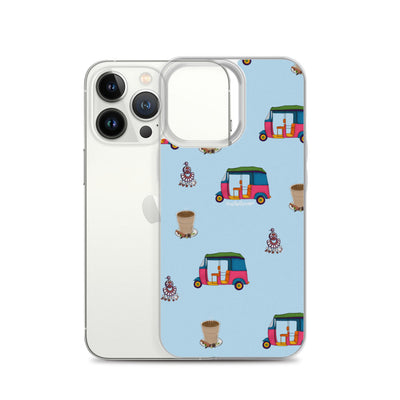 Auto, Earrings, and Chai Blue Phone Case: iPhone