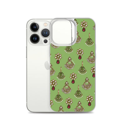 Desi Earrings Green Phone Case: iPhone