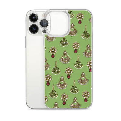 Desi Earrings Green Phone Case: iPhone