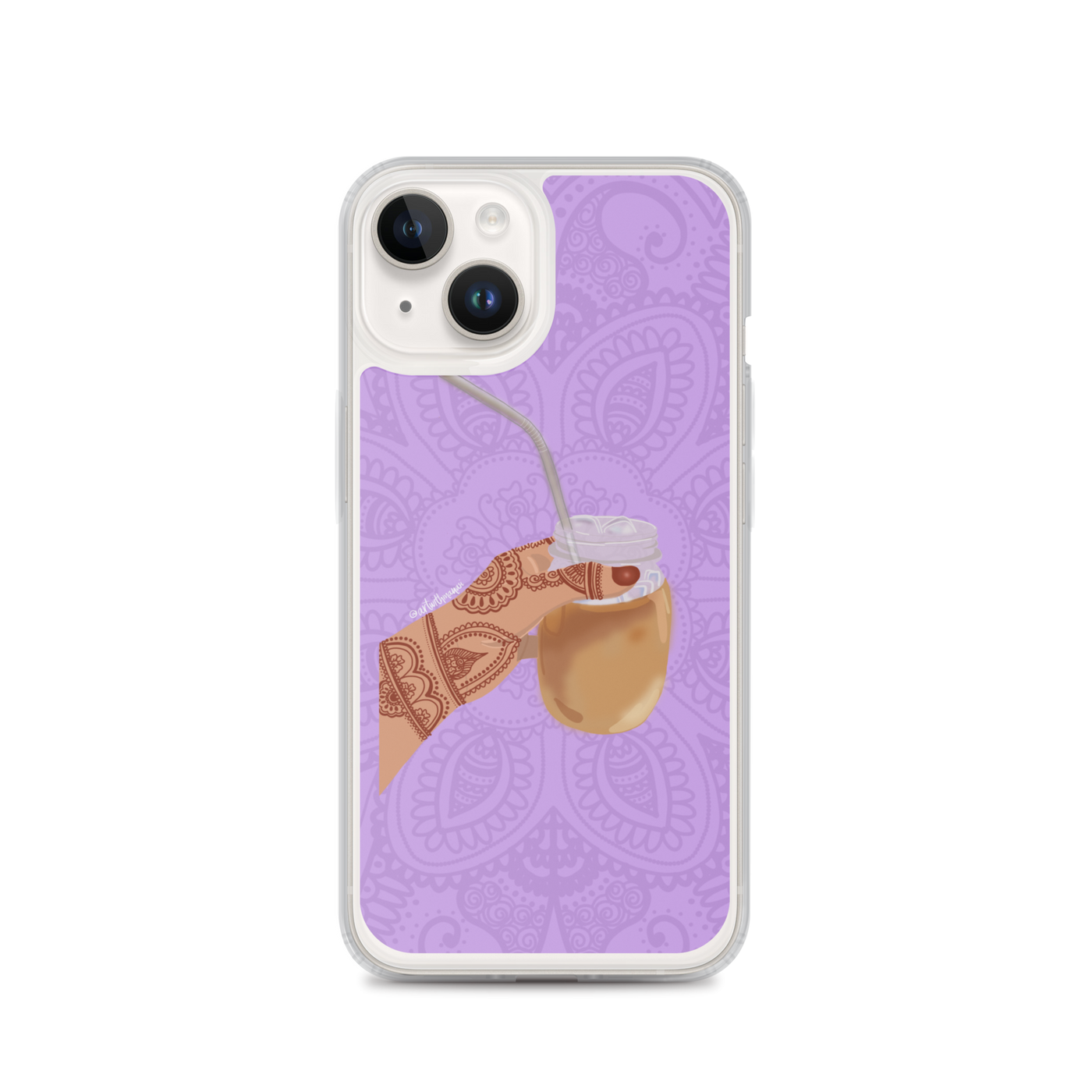 Iced Coffee Mendhi Hands Phone Case: iPhone