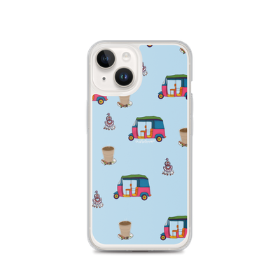 Auto, Earrings, and Chai Blue Phone Case: iPhone