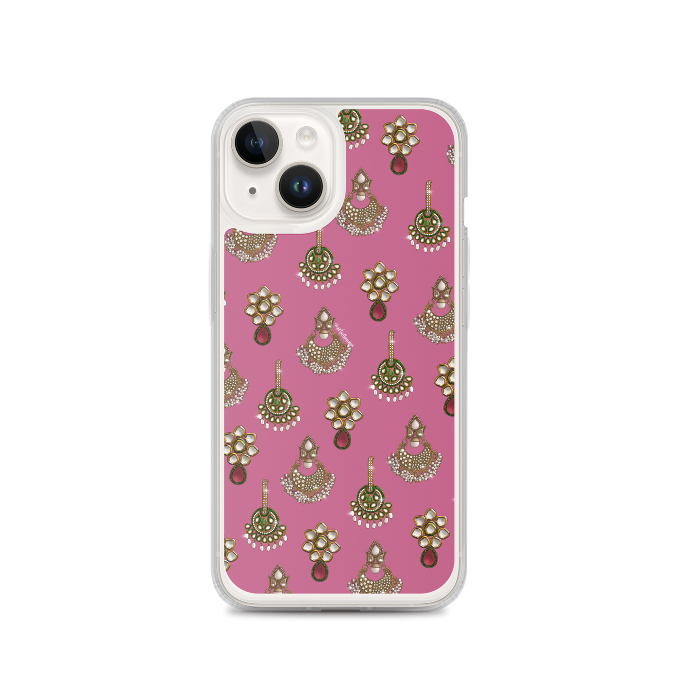 Desi Earrings Pink Phone Case: iPhone