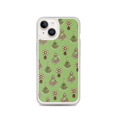 Desi Earrings Green Phone Case: iPhone