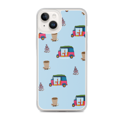 Auto, Earrings, and Chai Blue Phone Case: iPhone