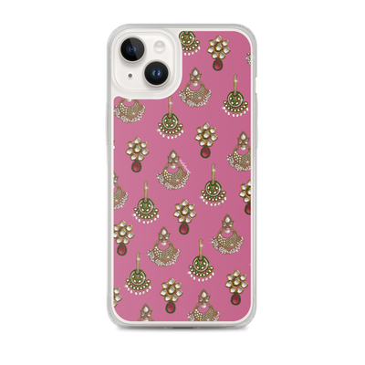 Desi Earrings Pink Phone Case: iPhone