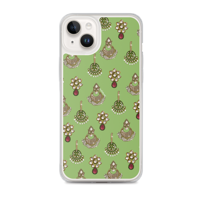 Desi Earrings Green Phone Case: iPhone