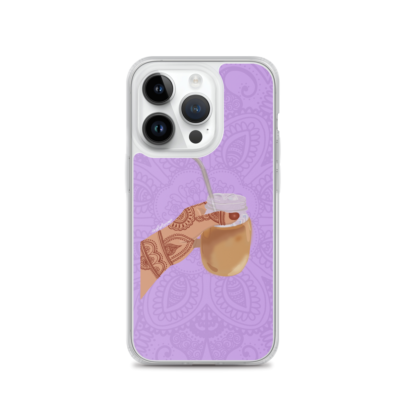 Iced Coffee Mendhi Hands Phone Case: iPhone