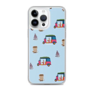 Auto, Earrings, and Chai Blue Phone Case: iPhone