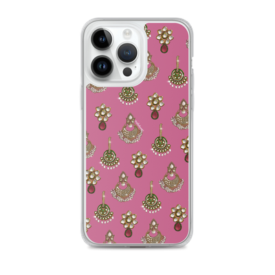 Desi Earrings Pink Phone Case: iPhone