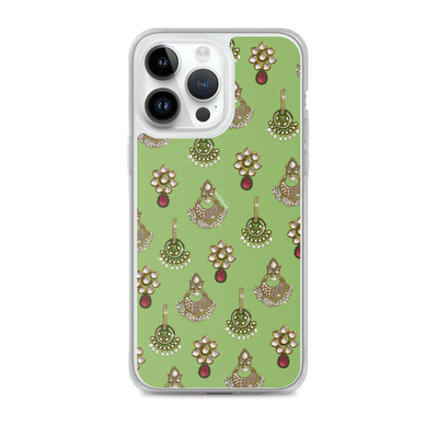 Desi Earrings Green Phone Case: iPhone