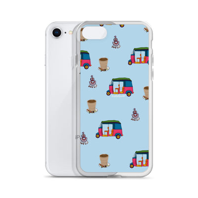 Auto, Earrings, and Chai Blue Phone Case: iPhone