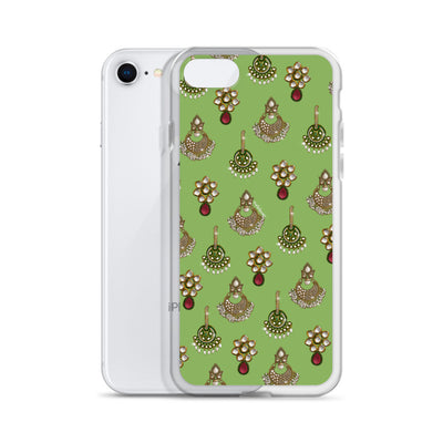 Desi Earrings Green Phone Case: iPhone