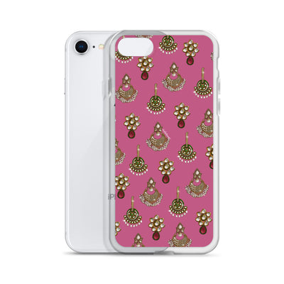 Desi Earrings Pink Phone Case: iPhone