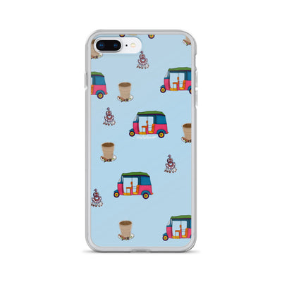 Auto, Earrings, and Chai Blue Phone Case: iPhone