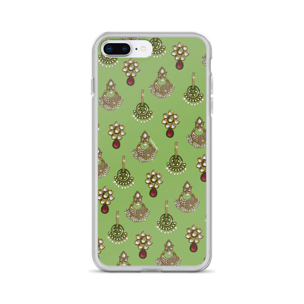 Desi Earrings Green Phone Case: iPhone