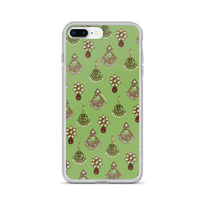 Desi Earrings Green Phone Case: iPhone