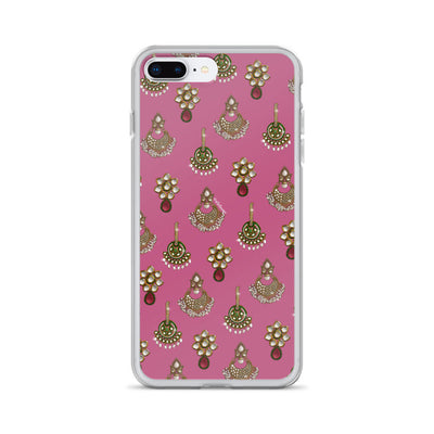 Desi Earrings Pink Phone Case: iPhone