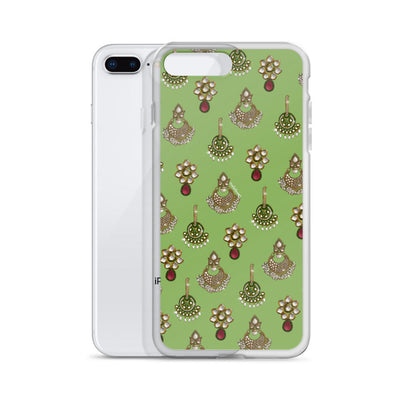 Desi Earrings Green Phone Case: iPhone