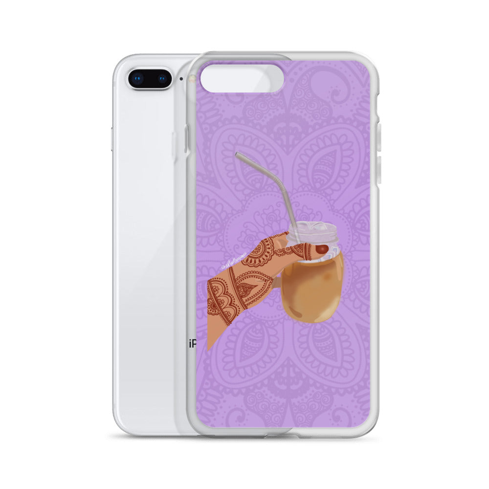 Iced Coffee Mendhi Hands Phone Case: iPhone