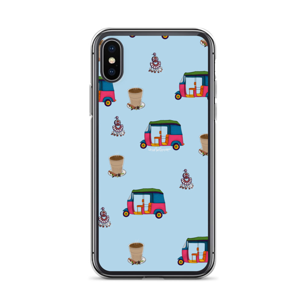 Auto, Earrings, and Chai Blue Phone Case: iPhone