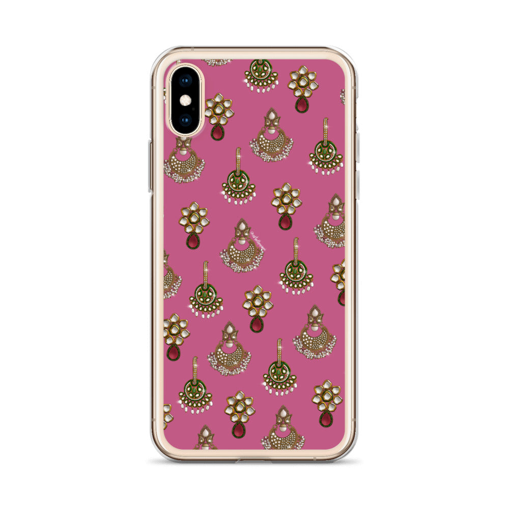 Desi Earrings Pink Phone Case: iPhone