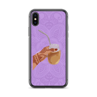 Iced Coffee Mendhi Hands Phone Case: iPhone