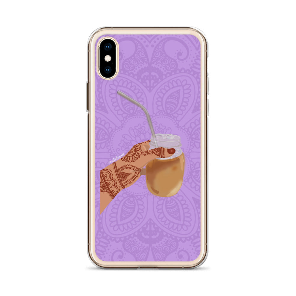 Iced Coffee Mendhi Hands Phone Case: iPhone