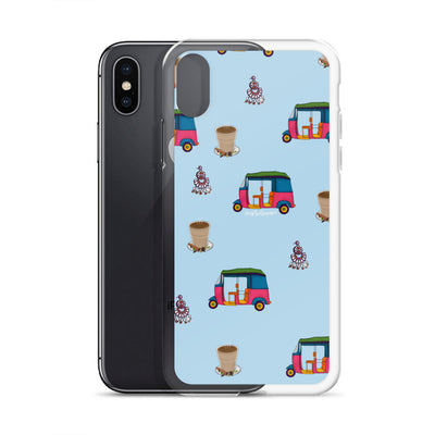 Auto, Earrings, and Chai Blue Phone Case: iPhone