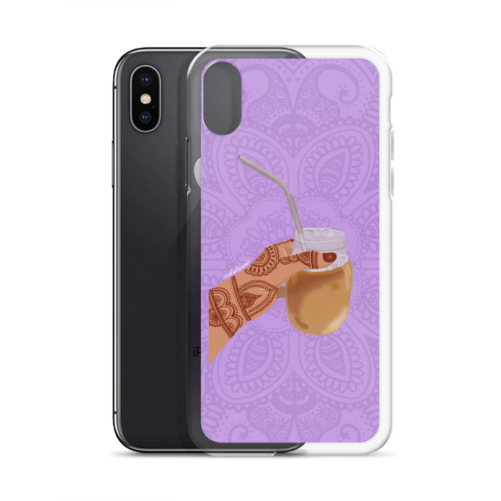 Iced Coffee Mendhi Hands Phone Case: iPhone