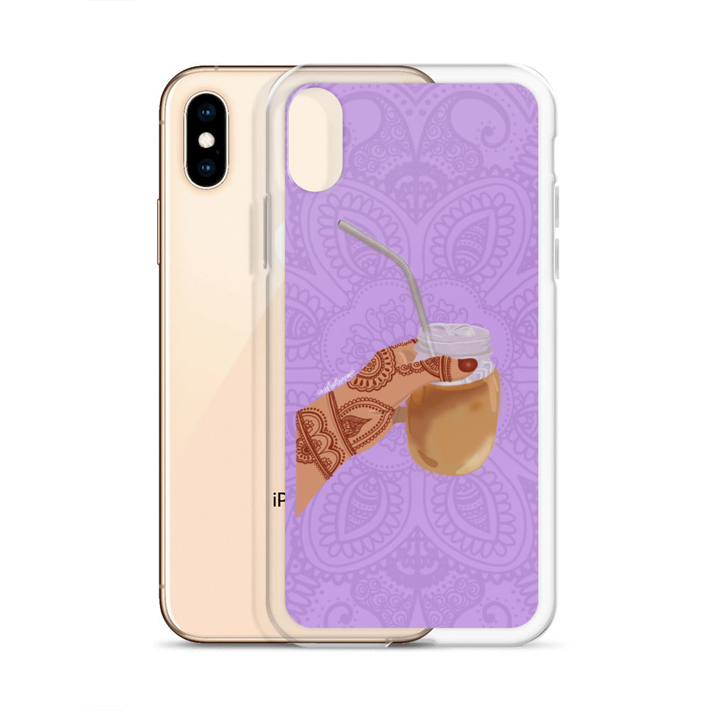 Iced Coffee Mendhi Hands Phone Case: iPhone