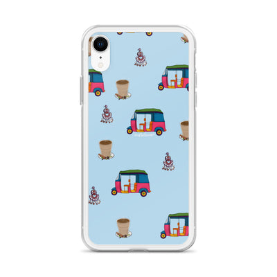 Auto, Earrings, and Chai Blue Phone Case: iPhone