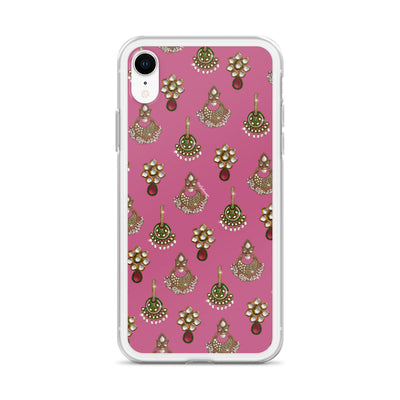 Desi Earrings Pink Phone Case: iPhone