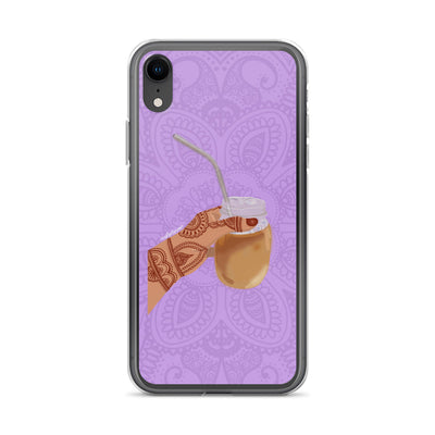 Iced Coffee Mendhi Hands Phone Case: iPhone