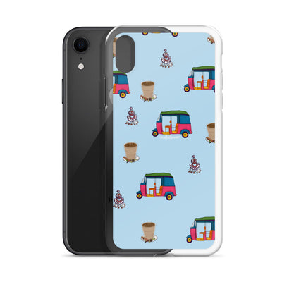 Auto, Earrings, and Chai Blue Phone Case: iPhone