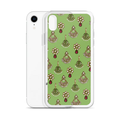 Desi Earrings Green Phone Case: iPhone