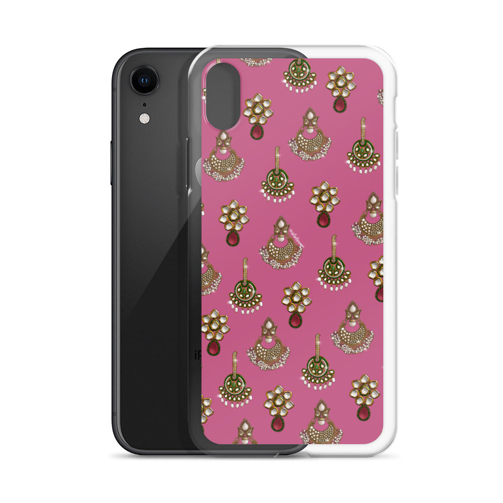 Desi Earrings Pink Phone Case: iPhone