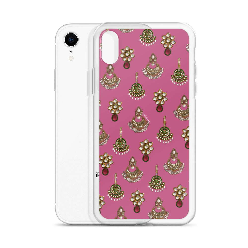 Desi Earrings Pink Phone Case: iPhone