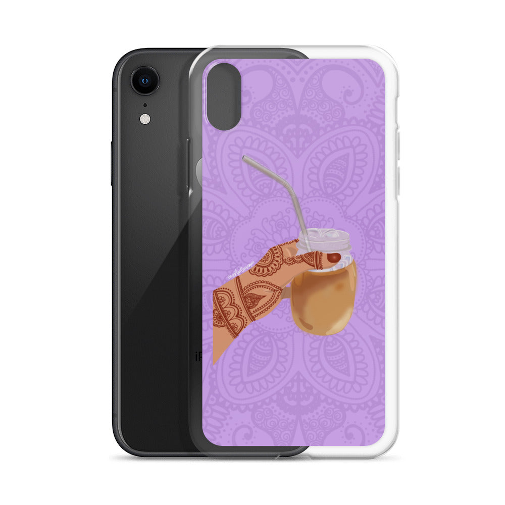 Iced Coffee Mendhi Hands Phone Case: iPhone