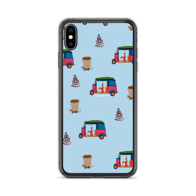 Auto, Earrings, and Chai Blue Phone Case: iPhone