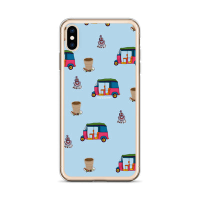 Auto, Earrings, and Chai Blue Phone Case: iPhone