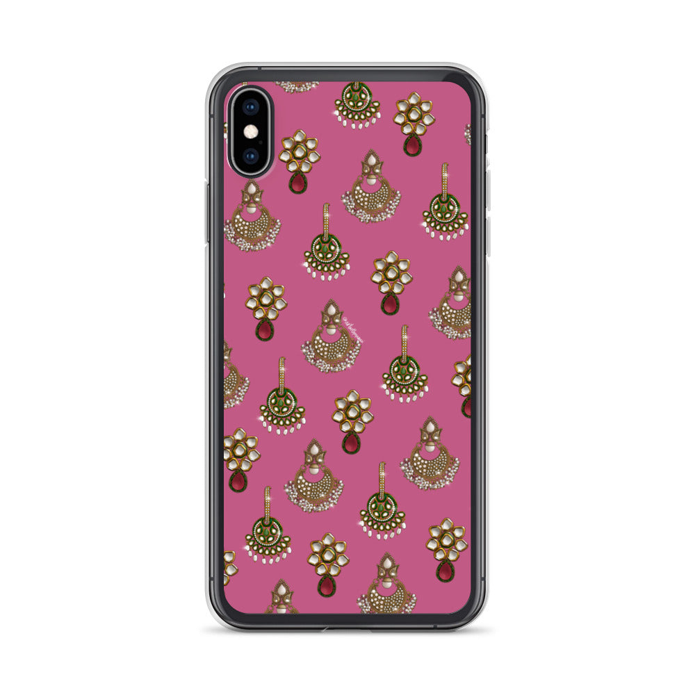 Desi Earrings Pink Phone Case: iPhone