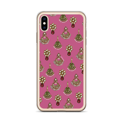 Desi Earrings Pink Phone Case: iPhone