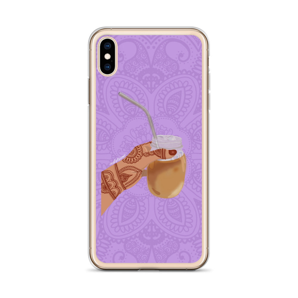 Iced Coffee Mendhi Hands Phone Case: iPhone