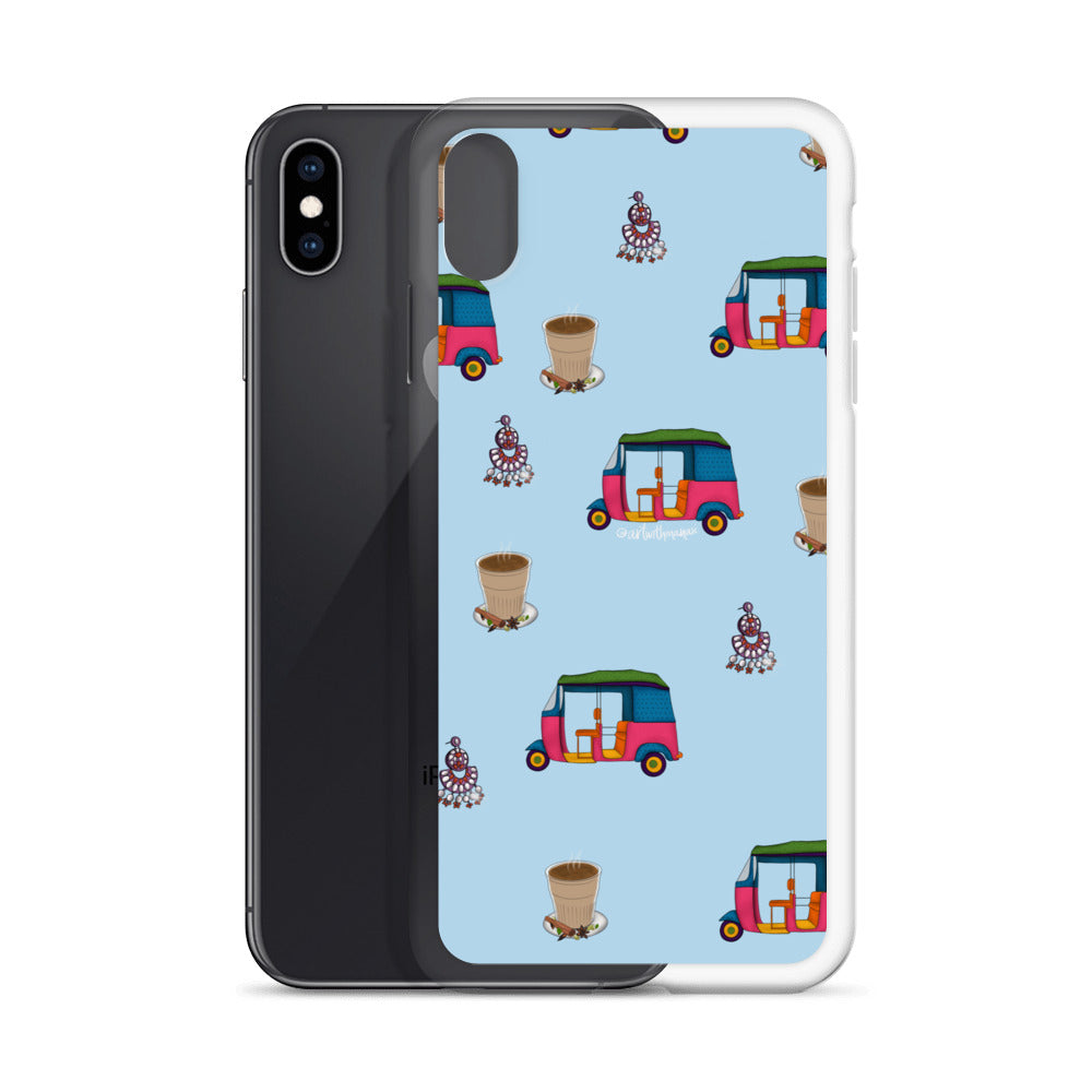 Auto, Earrings, and Chai Blue Phone Case: iPhone