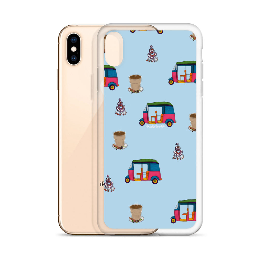 Auto, Earrings, and Chai Blue Phone Case: iPhone