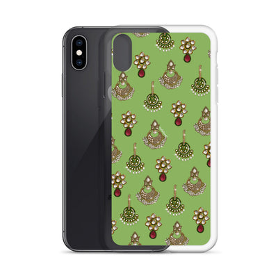 Desi Earrings Green Phone Case: iPhone