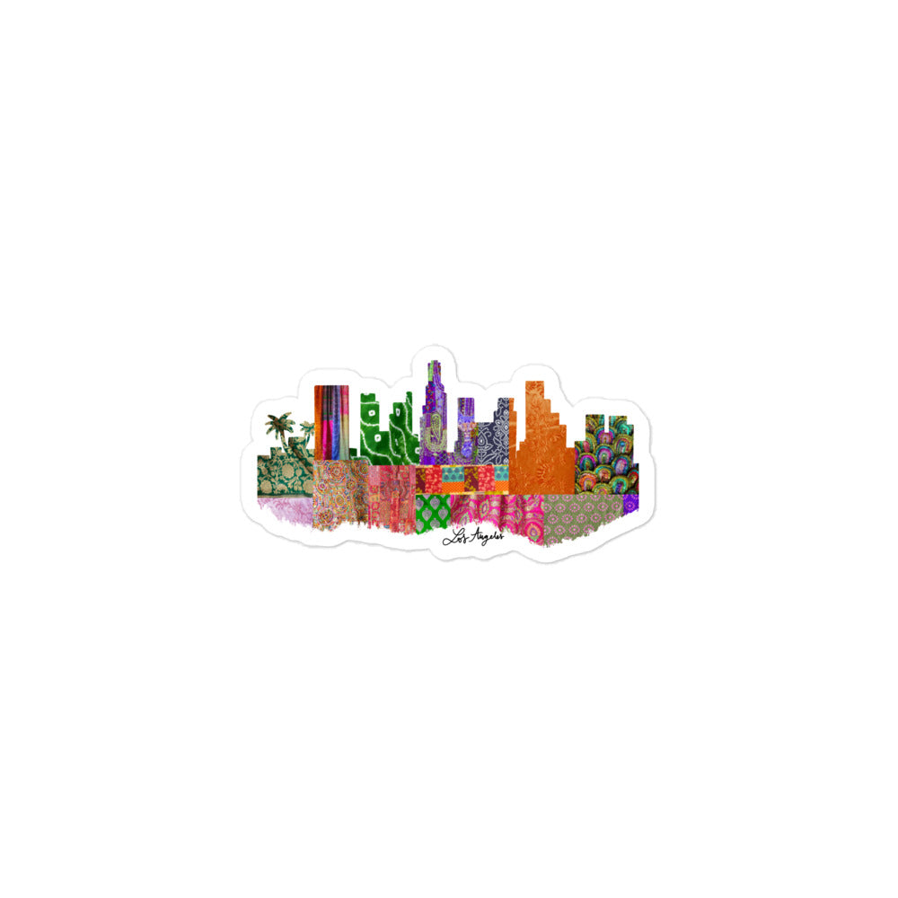 Los Angeles Fabric Skyline Stickers